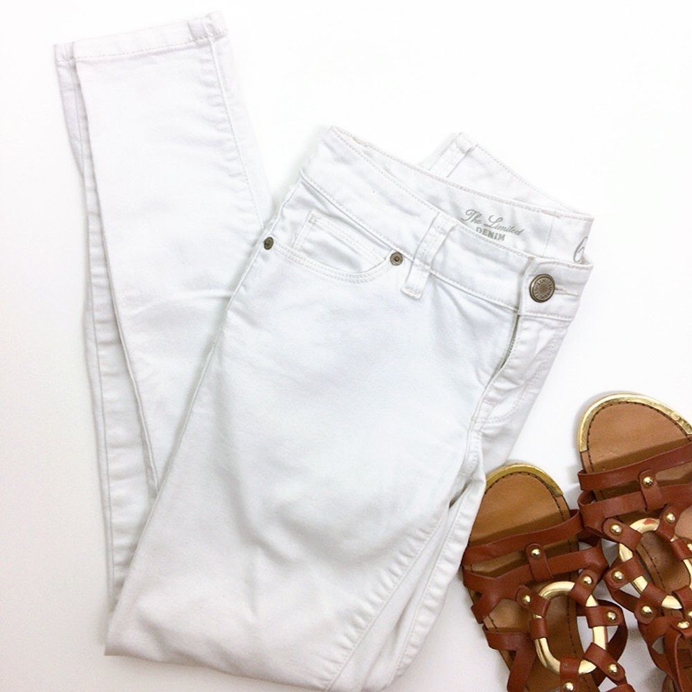 The Limited  Denim 678 White Skinny